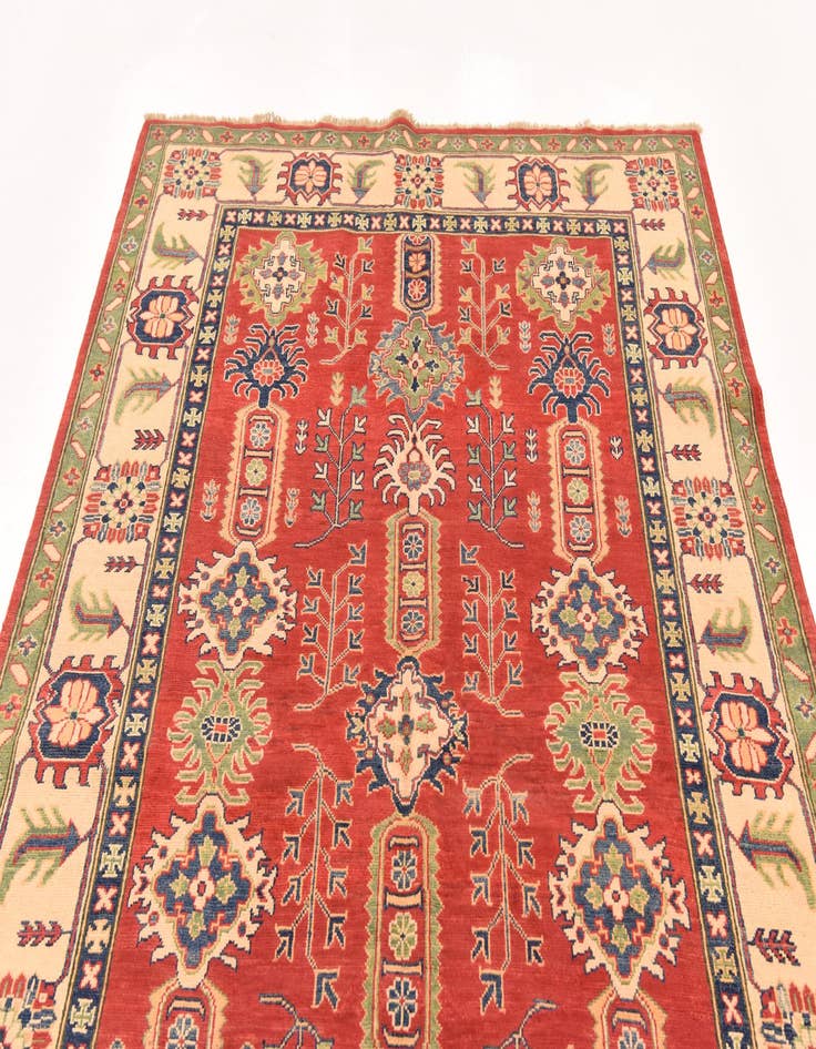 Detail image of  5' 6 x 8' 10  Hand Knotted Kazak Rug