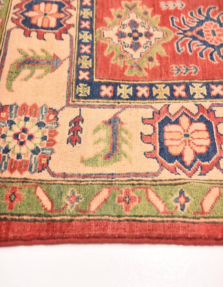Detail image of  5' 6 x 8' 10  Hand Knotted Kazak Rug