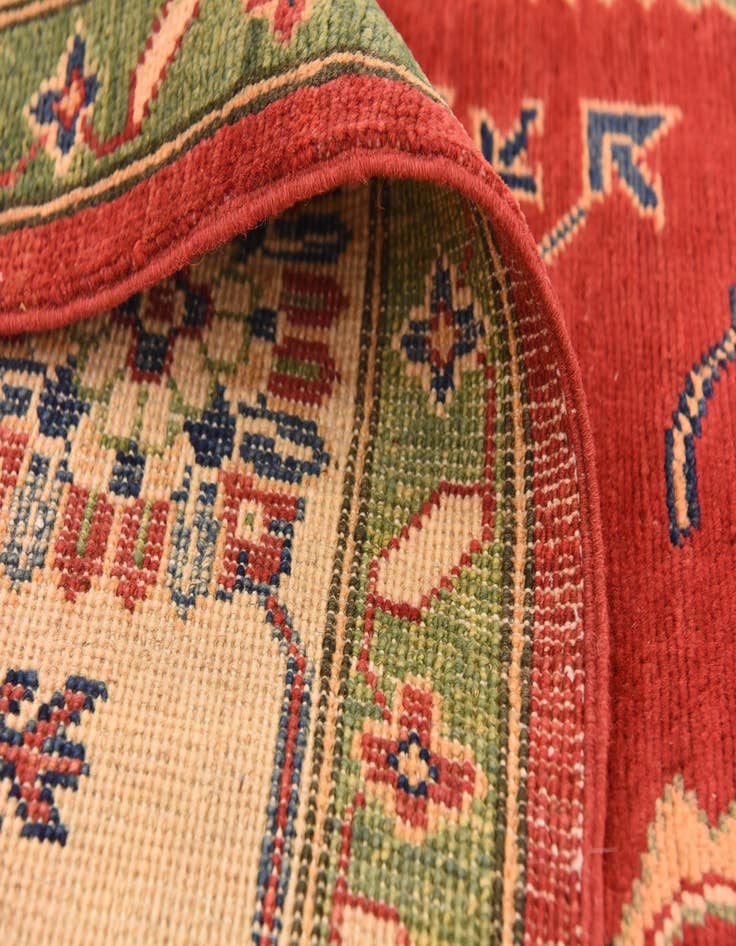 Detail image of  5' 6 x 8' 10  Hand Knotted Kazak Rug