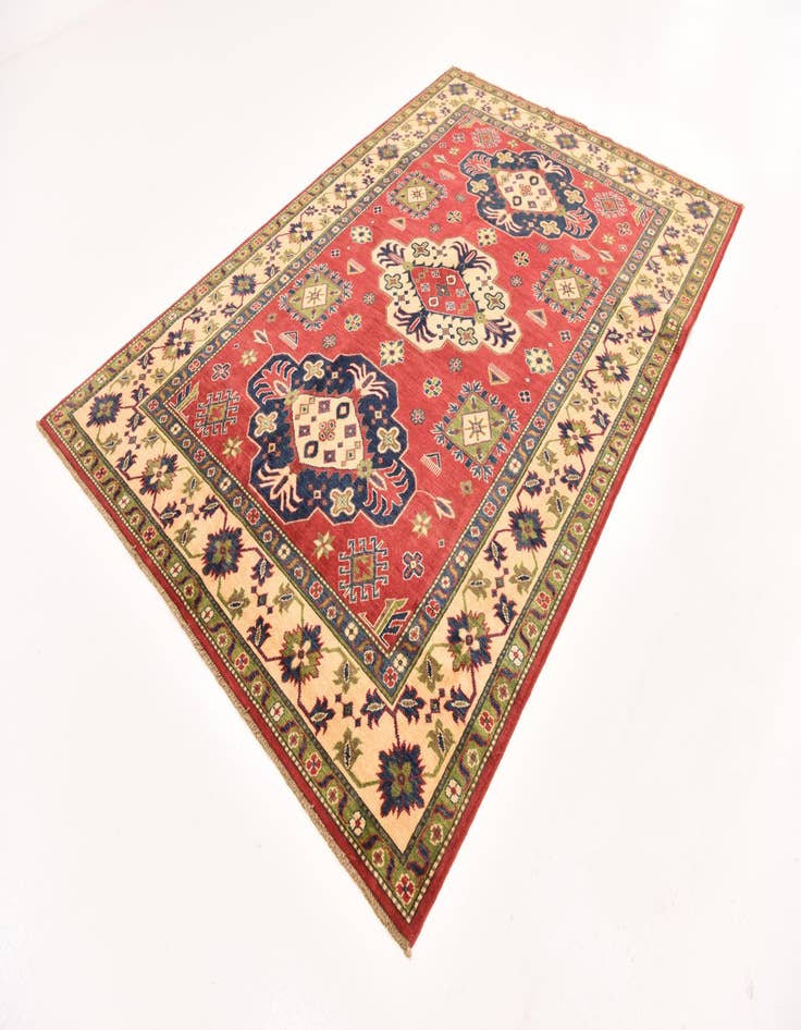 Detail image of  6' 1 x 9' 1  Hand Knotted Kazak Rug