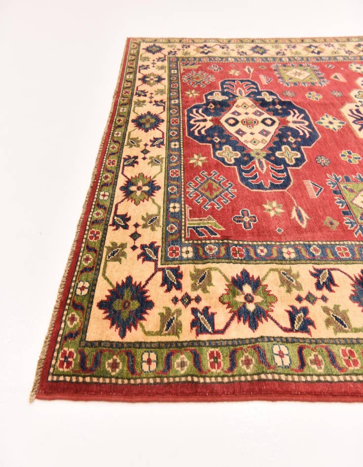 Detail image of  6' 1 x 9' 1  Hand Knotted Kazak Rug