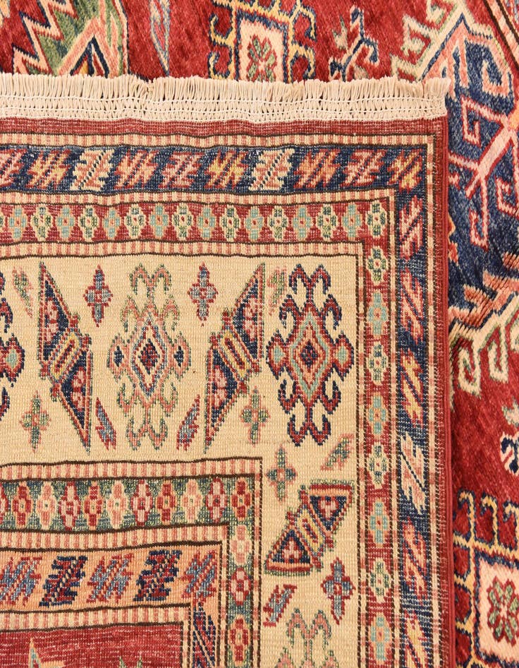 Detail image of  5' 7 x 7' 9  Hand Knotted Kazak Oriental Rug