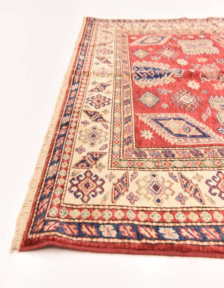 Detail image of  5' 7 x 7' 9  Hand Knotted Kazak Oriental Rug