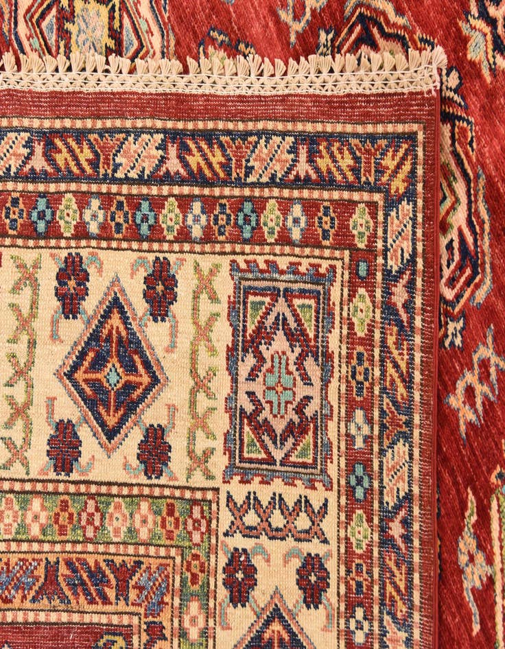 Detail image of  5' 7 x 8' 1  Hand Knotted Kazak Oriental Rug