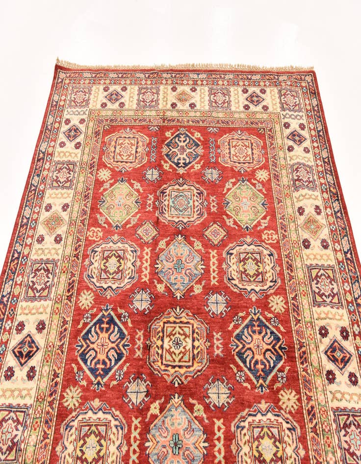 Detail image of  5' 7 x 8' 1  Hand Knotted Kazak Oriental Rug