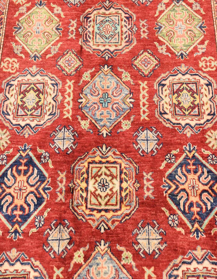 Detail image of  5' 7 x 8' 1  Hand Knotted Kazak Oriental Rug