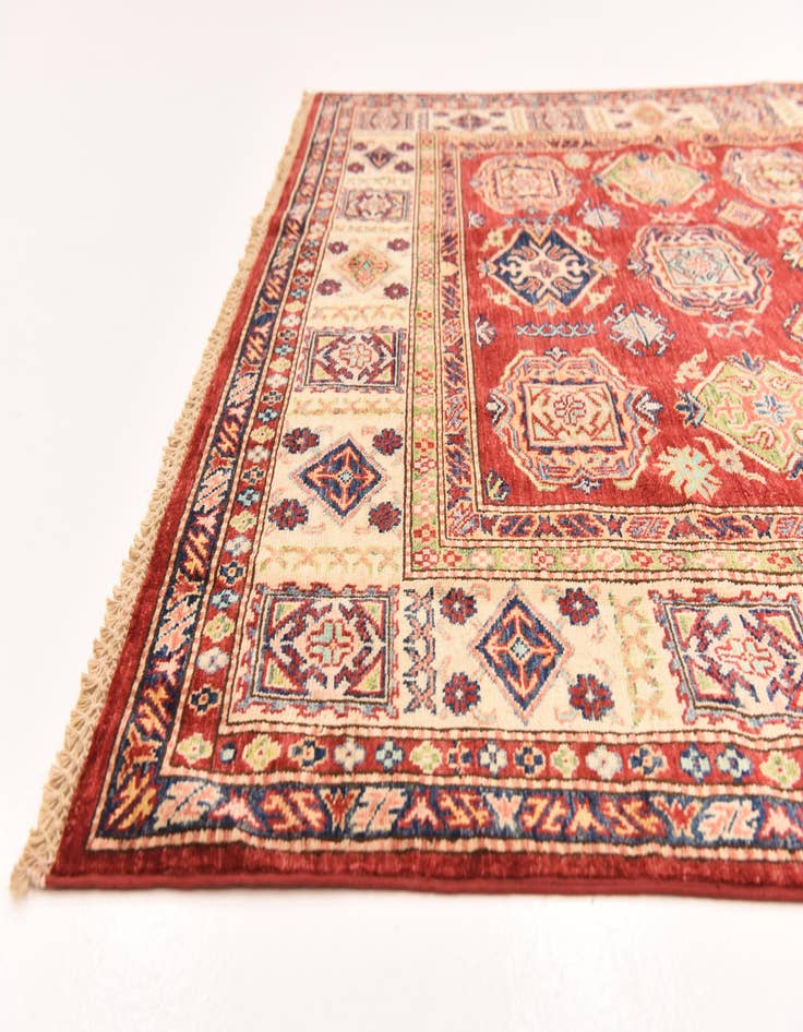 Detail image of  5' 7 x 8' 1  Hand Knotted Kazak Oriental Rug