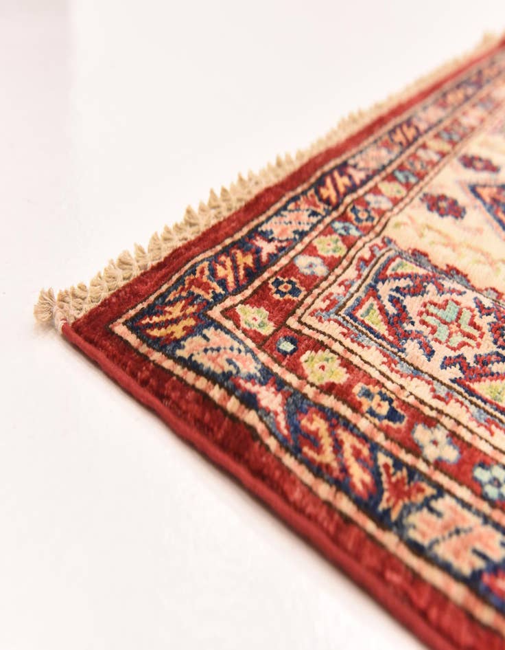 Detail image of  5' 7 x 8' 1  Hand Knotted Kazak Oriental Rug