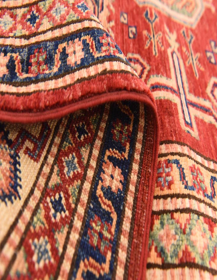 Detail image of  5' 6 x 7' 9  Hand Knotted Kazak Oriental Rug