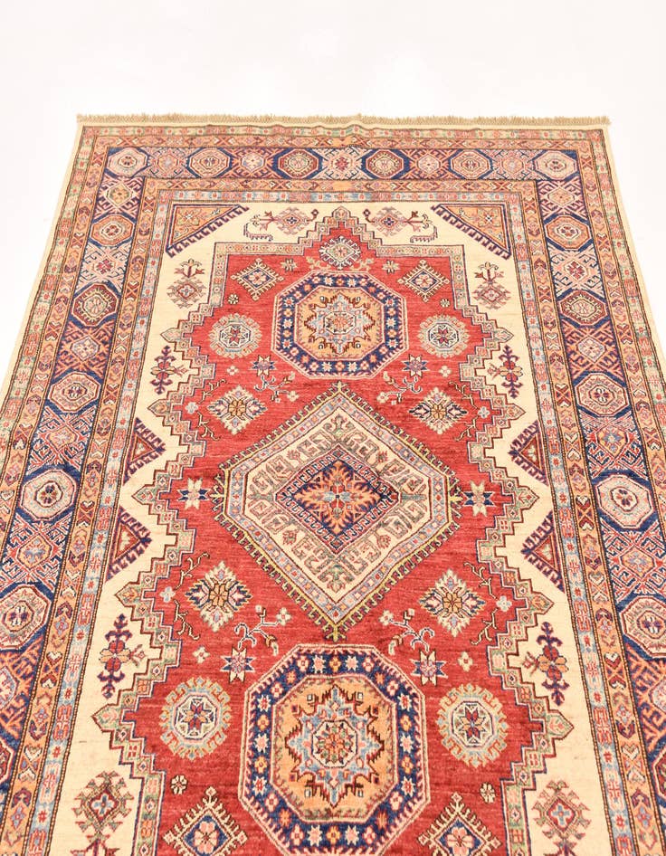 Detail image of  5' 10 x 7' 8  Hand Knotted Kazak Oriental Rug