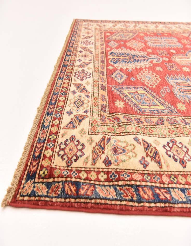 Detail image of  5' 3 x 7' 10  Hand Knotted Kazak Oriental Rug