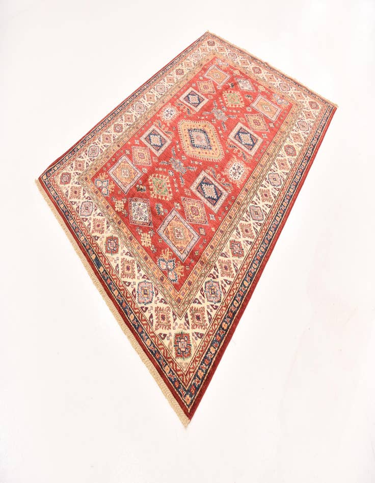 Detail image of  5' 10 x 7' 10  Hand Knotted Kazak Oriental Rug