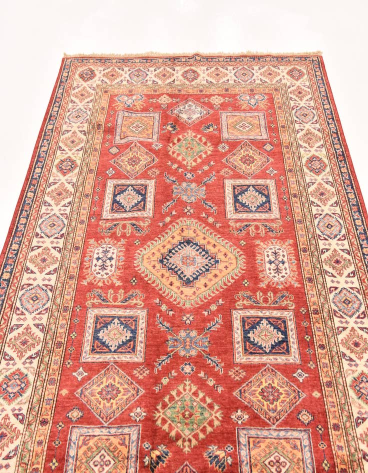 Detail image of  5' 10 x 7' 10  Hand Knotted Kazak Oriental Rug