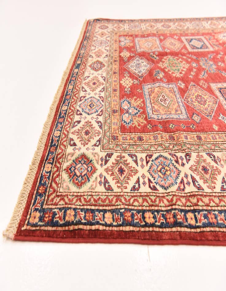 Detail image of  5' 10 x 7' 10  Hand Knotted Kazak Oriental Rug