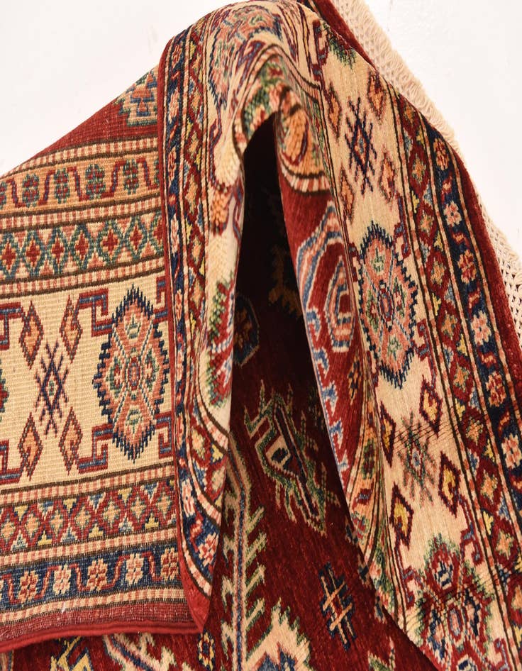 Detail image of  5' 7 x 7' 11  Hand Knotted Kazak Oriental Rug