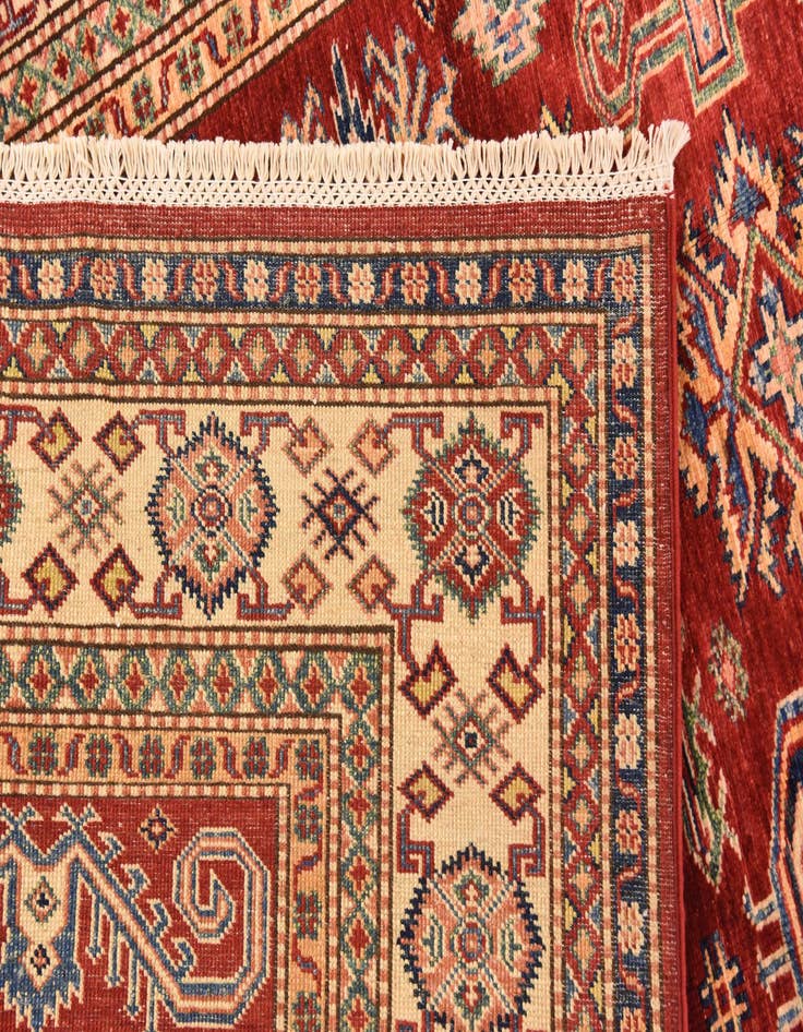 Detail image of  5' 7 x 7' 11  Hand Knotted Kazak Oriental Rug