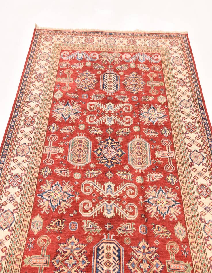 Detail image of  5' 7 x 7' 11  Hand Knotted Kazak Oriental Rug