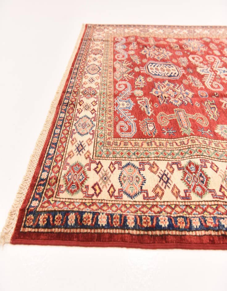 Detail image of  5' 7 x 7' 11  Hand Knotted Kazak Oriental Rug