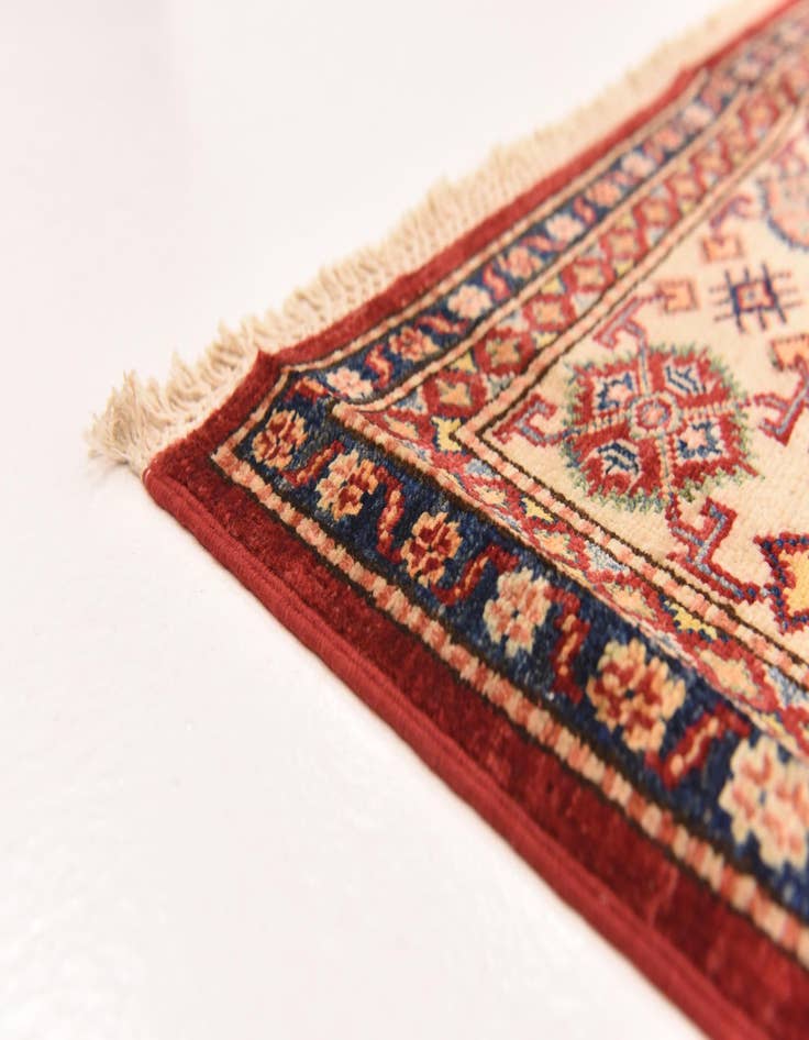 Detail image of  5' 7 x 7' 11  Hand Knotted Kazak Oriental Rug