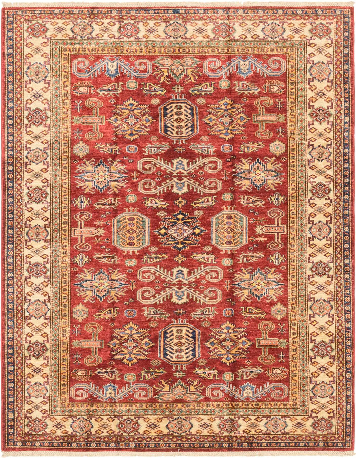Primary image  5' 7 x 7' 11  Hand Knotted Kazak Oriental Rug