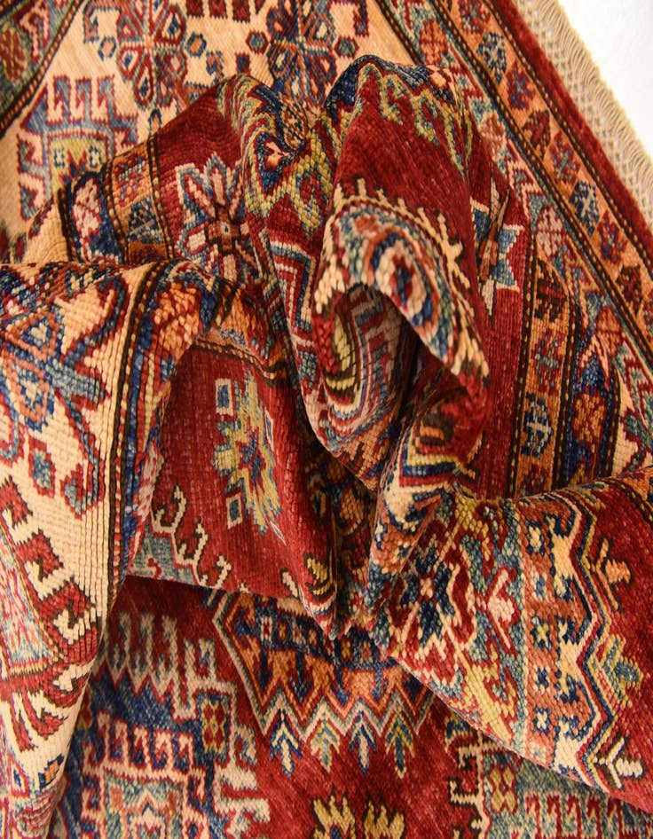 Detail image of  6' x 8' 3  Hand Knotted Kazak Oriental Rug