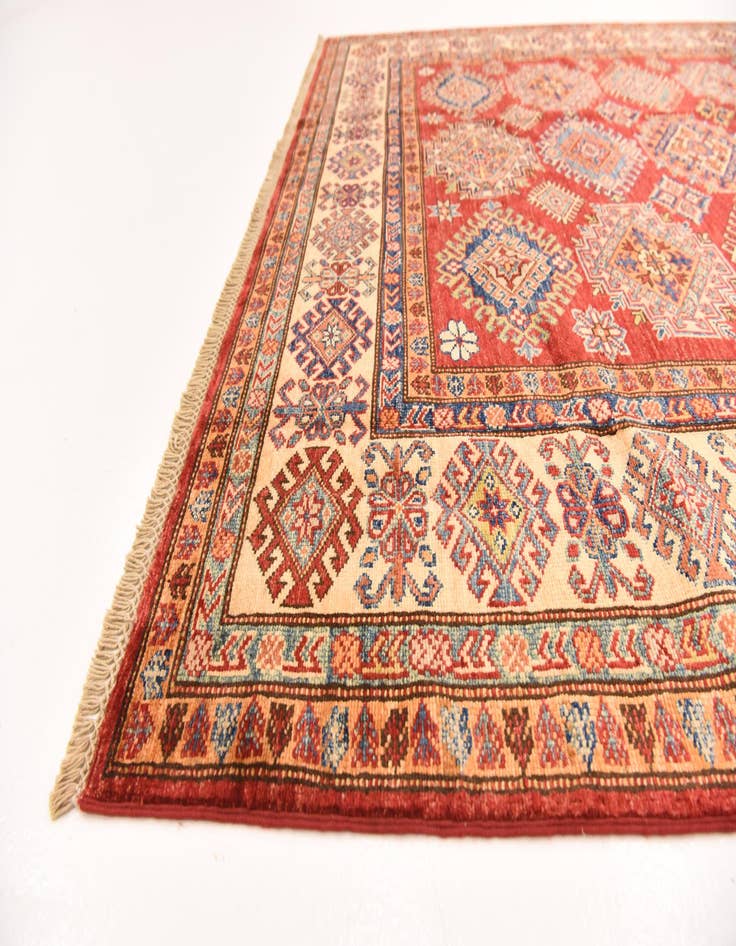 Detail image of  6' x 8' 3  Hand Knotted Kazak Oriental Rug