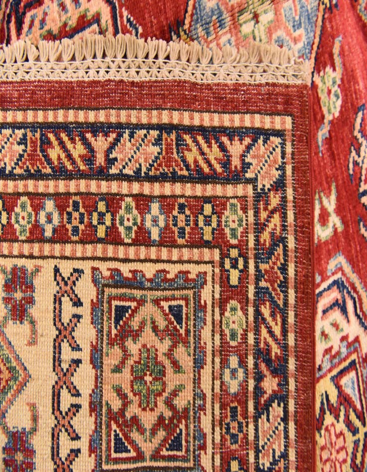 Detail image of  5' 6 x 8'  Hand Knotted Kazak Oriental Rug
