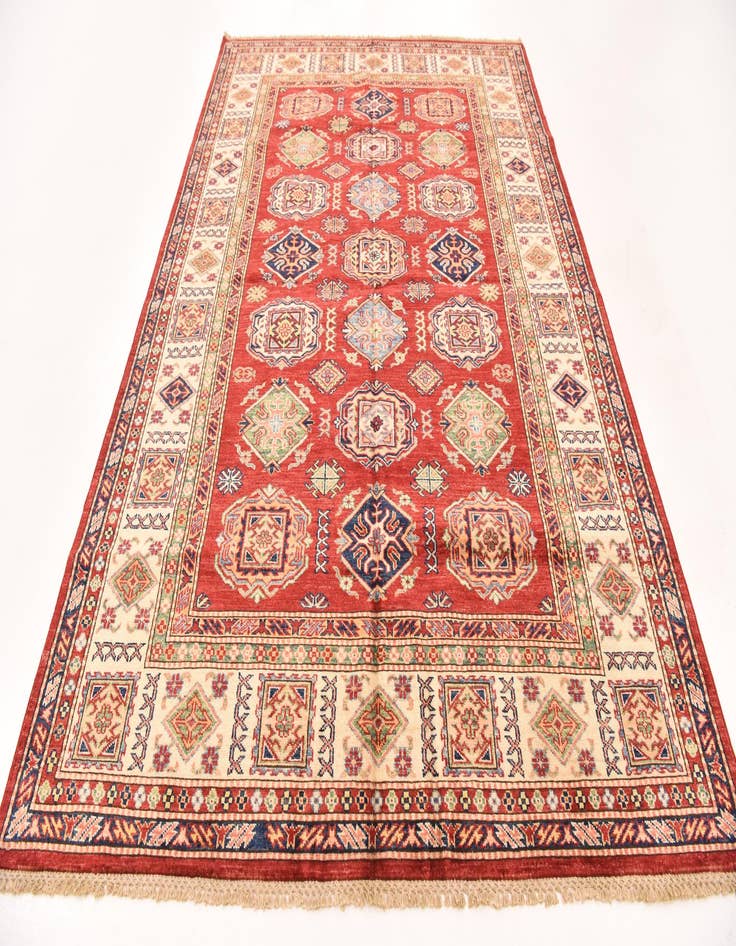 Detail image of  5' 6 x 8'  Hand Knotted Kazak Oriental Rug