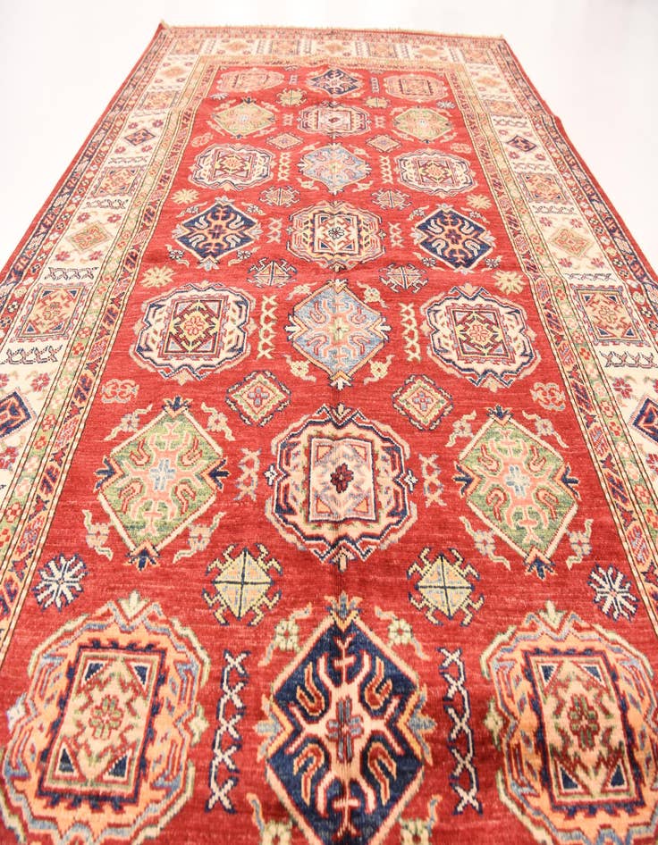 Detail image of  5' 6 x 8'  Hand Knotted Kazak Oriental Rug