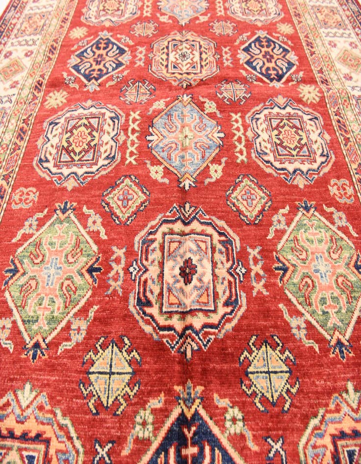 Detail image of  5' 6 x 8'  Hand Knotted Kazak Oriental Rug
