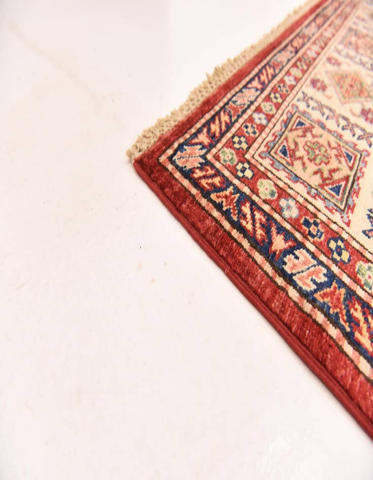 Detail image of  5' 6 x 8'  Hand Knotted Kazak Oriental Rug