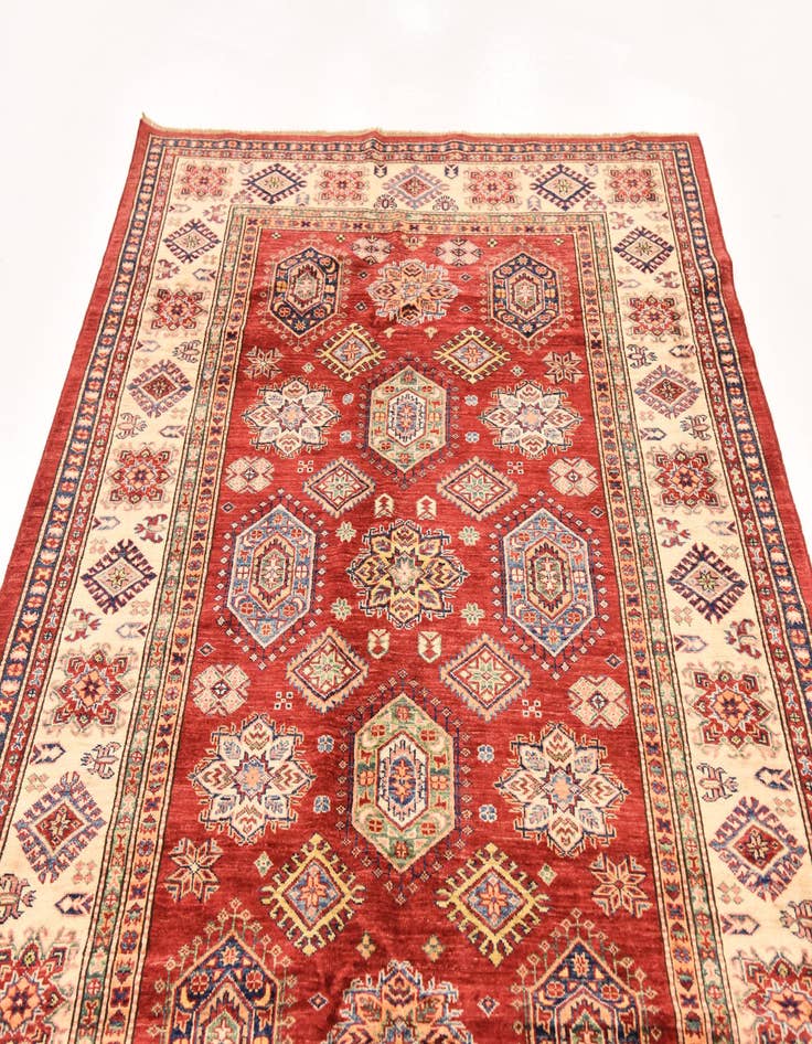 Detail image of  5' 9 x 8' 2  Hand Knotted Kazak Oriental Rug