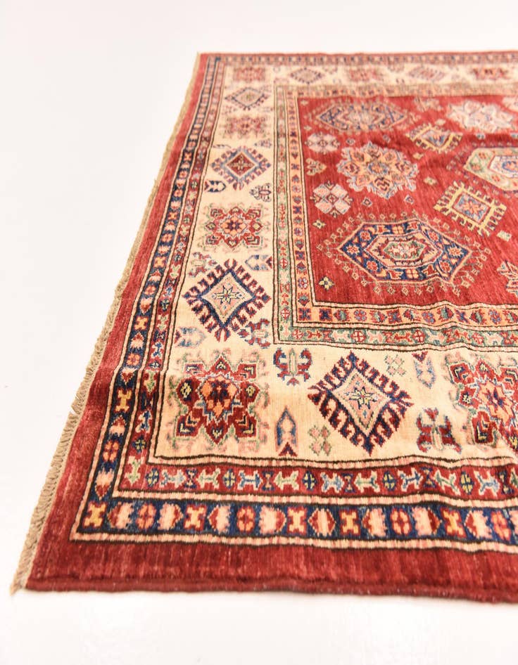 Detail image of  5' 9 x 8' 2  Hand Knotted Kazak Oriental Rug