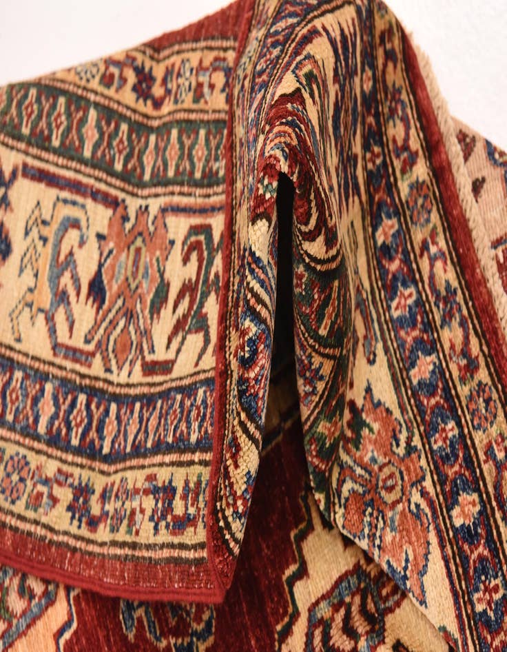 Detail image of  5' 9 x 8' 2  Hand Knotted Kazak Oriental Rug