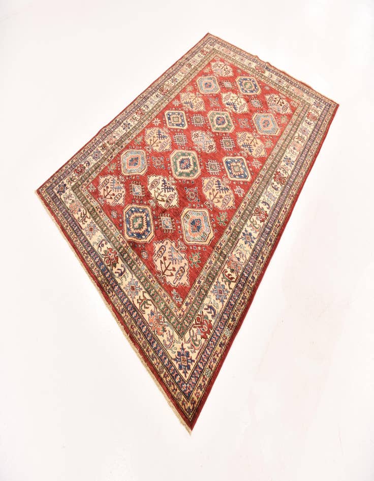 Detail image of  5' 9 x 8' 2  Hand Knotted Kazak Oriental Rug