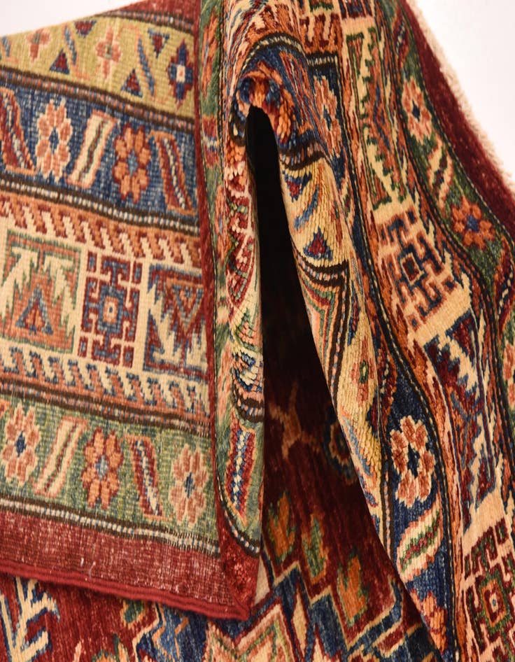 Detail image of  5' 7 x 8' 4  Hand Knotted Kazak Oriental Rug