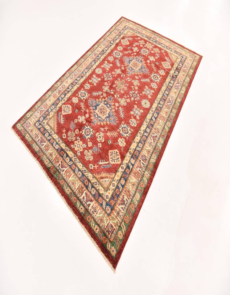 Detail image of  5' 7 x 8' 4  Hand Knotted Kazak Oriental Rug