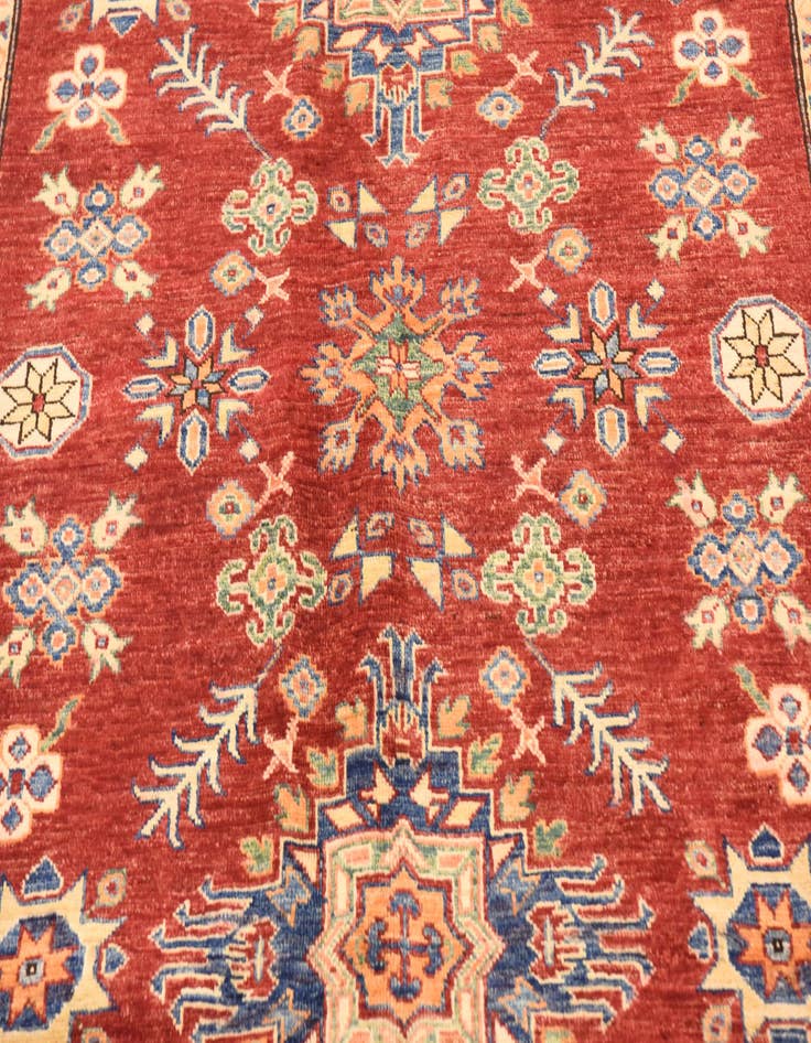 Detail image of  5' 7 x 8' 4  Hand Knotted Kazak Oriental Rug