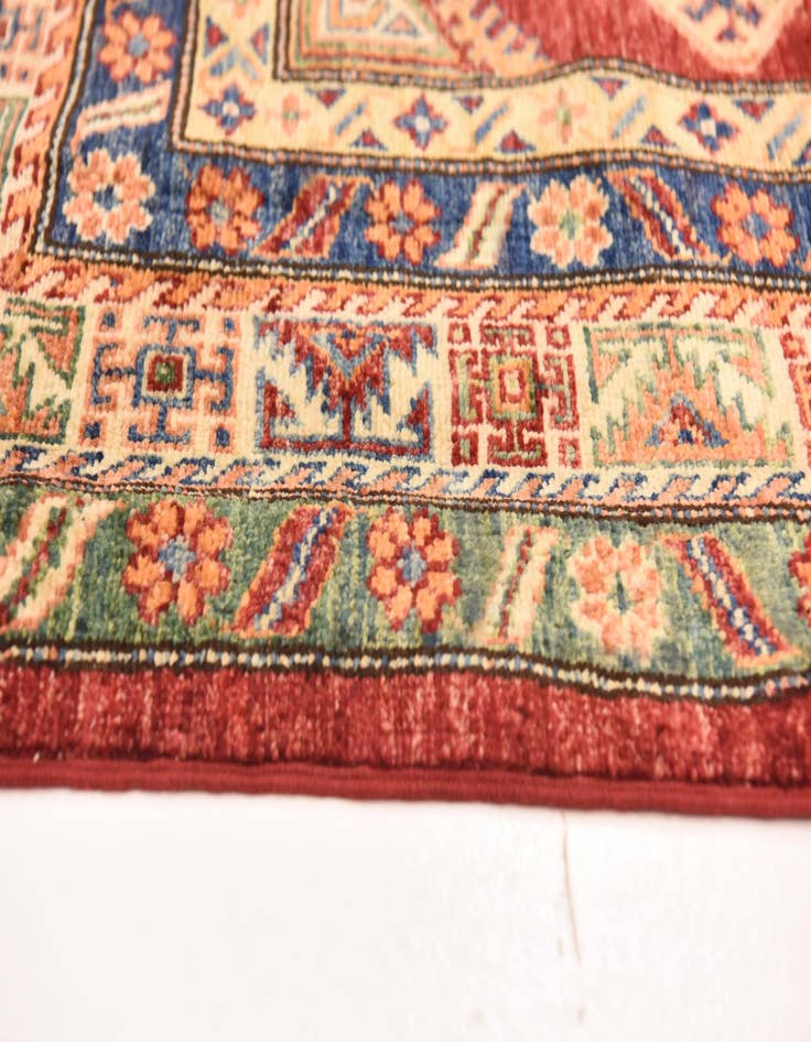 Detail image of  5' 7 x 8' 4  Hand Knotted Kazak Oriental Rug