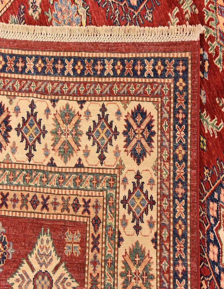 Detail image of  5' 7 x 8'  Hand Knotted Kazak Oriental Rug