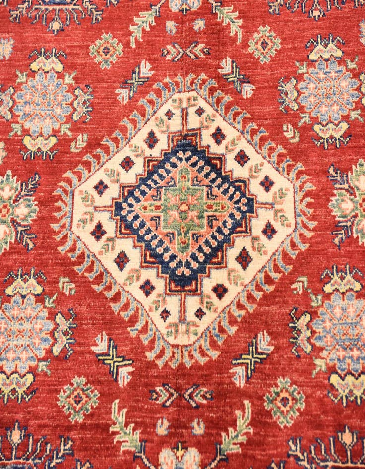 Detail image of  5' 7 x 8'  Hand Knotted Kazak Oriental Rug