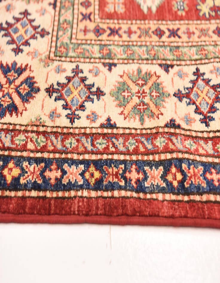 Detail image of  5' 7 x 8'  Hand Knotted Kazak Oriental Rug