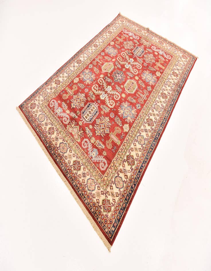 Detail image of  5' 6 x 7' 10  Hand Knotted Kazak Oriental Rug