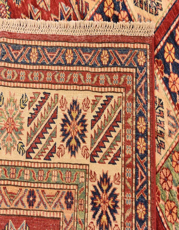 Detail image of  5' 7 x 8'  Hand Knotted Kazak Oriental Rug