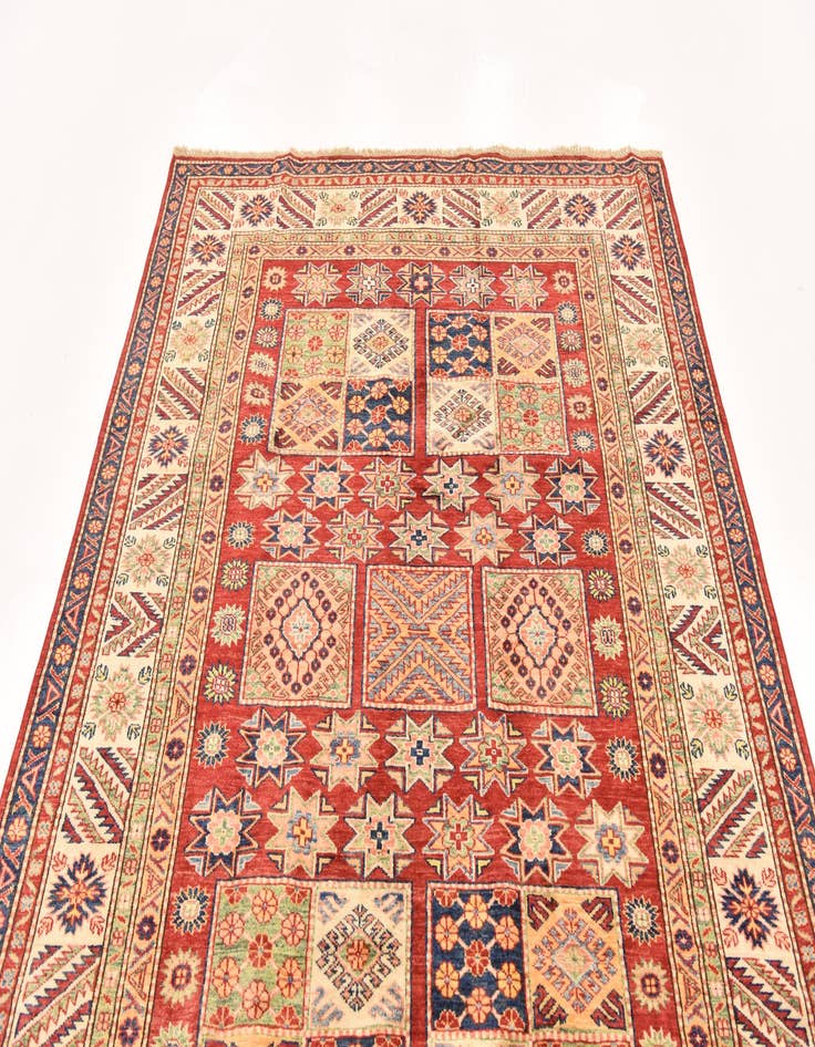 Detail image of  5' 7 x 8'  Hand Knotted Kazak Oriental Rug