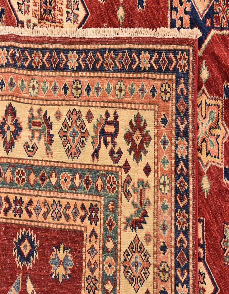 Detail image of  5' 7 x 7' 11  Hand Knotted Kazak Oriental Rug