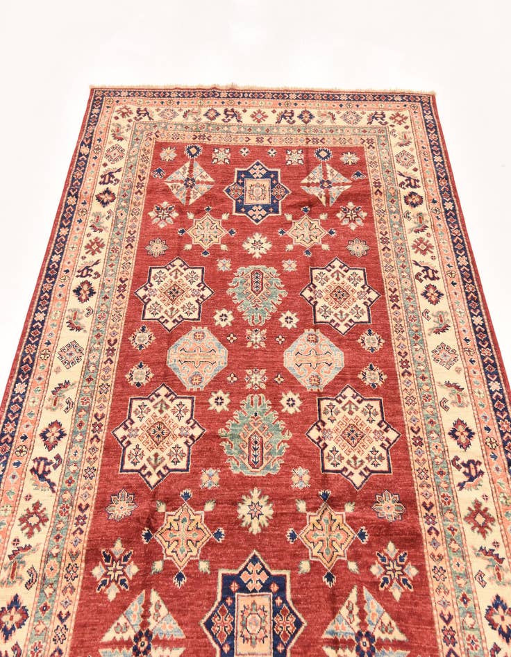 Detail image of  5' 7 x 7' 11  Hand Knotted Kazak Oriental Rug