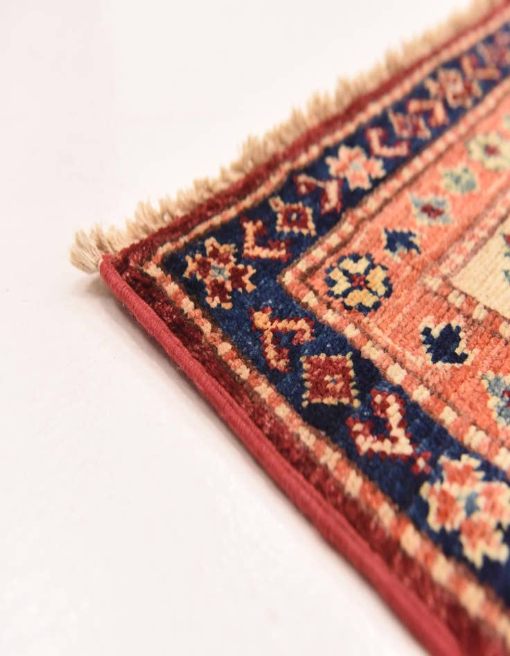 Detail image of  5' 7 x 7' 11  Hand Knotted Kazak Oriental Rug