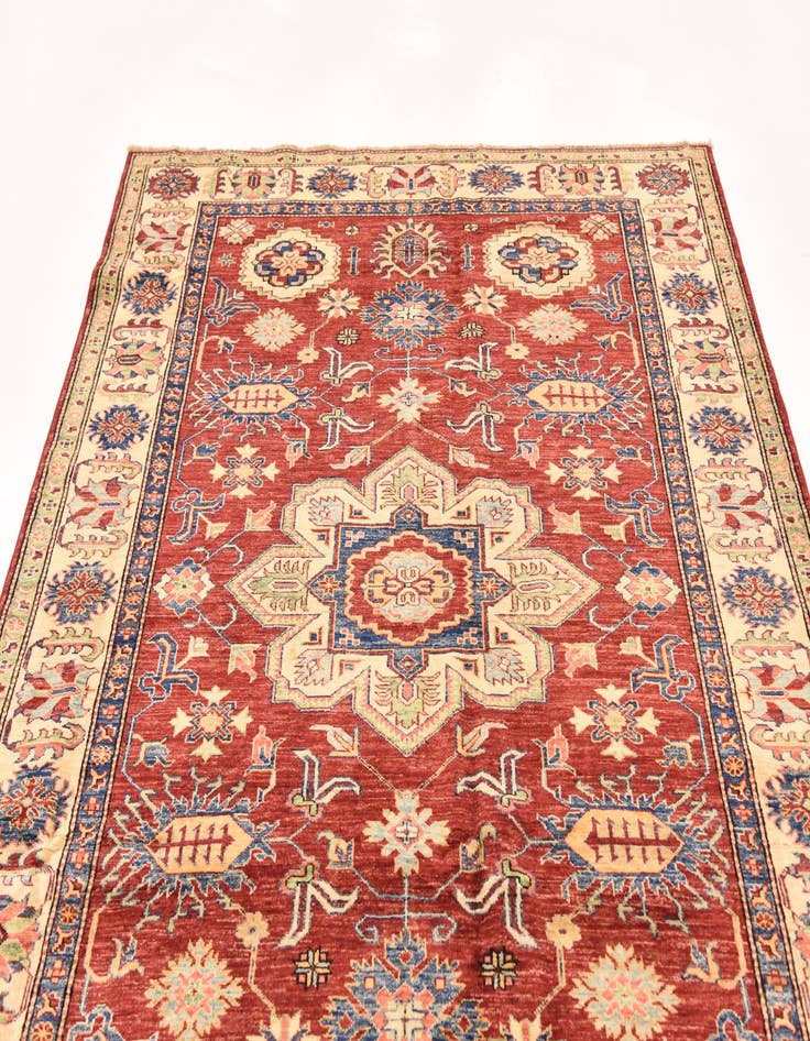 Detail image of  5' 10 x 7' 10  Hand Knotted Kazak Oriental Rug