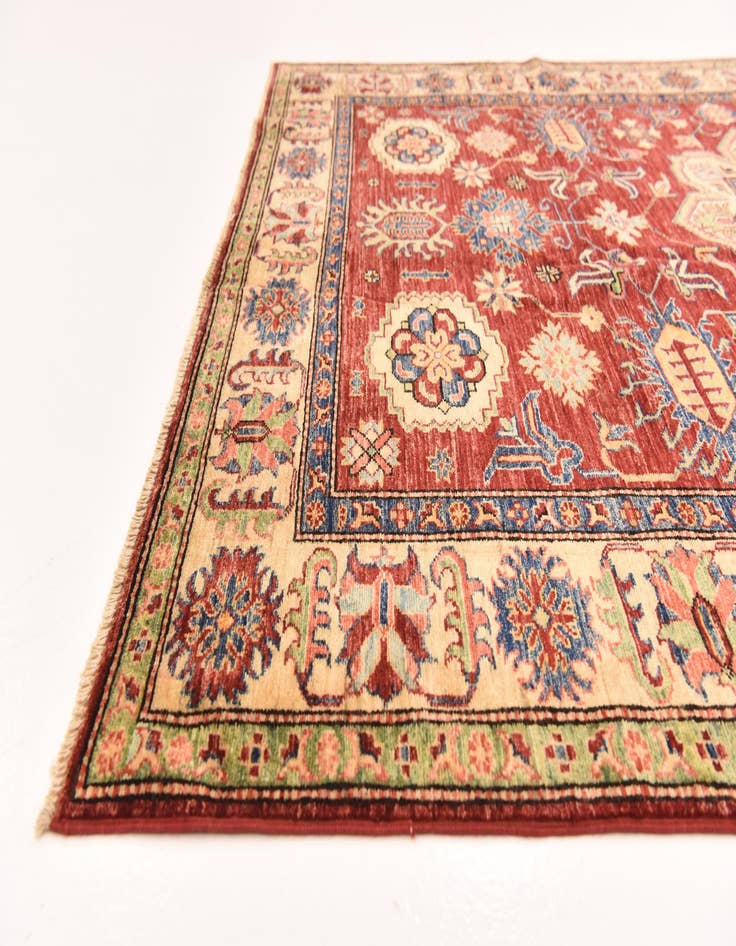 Detail image of  5' 10 x 7' 10  Hand Knotted Kazak Oriental Rug